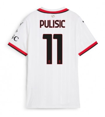 AC Milan Christian Pulisic #11 Udebanetrøje Dame 2024-25 Kort ærmer